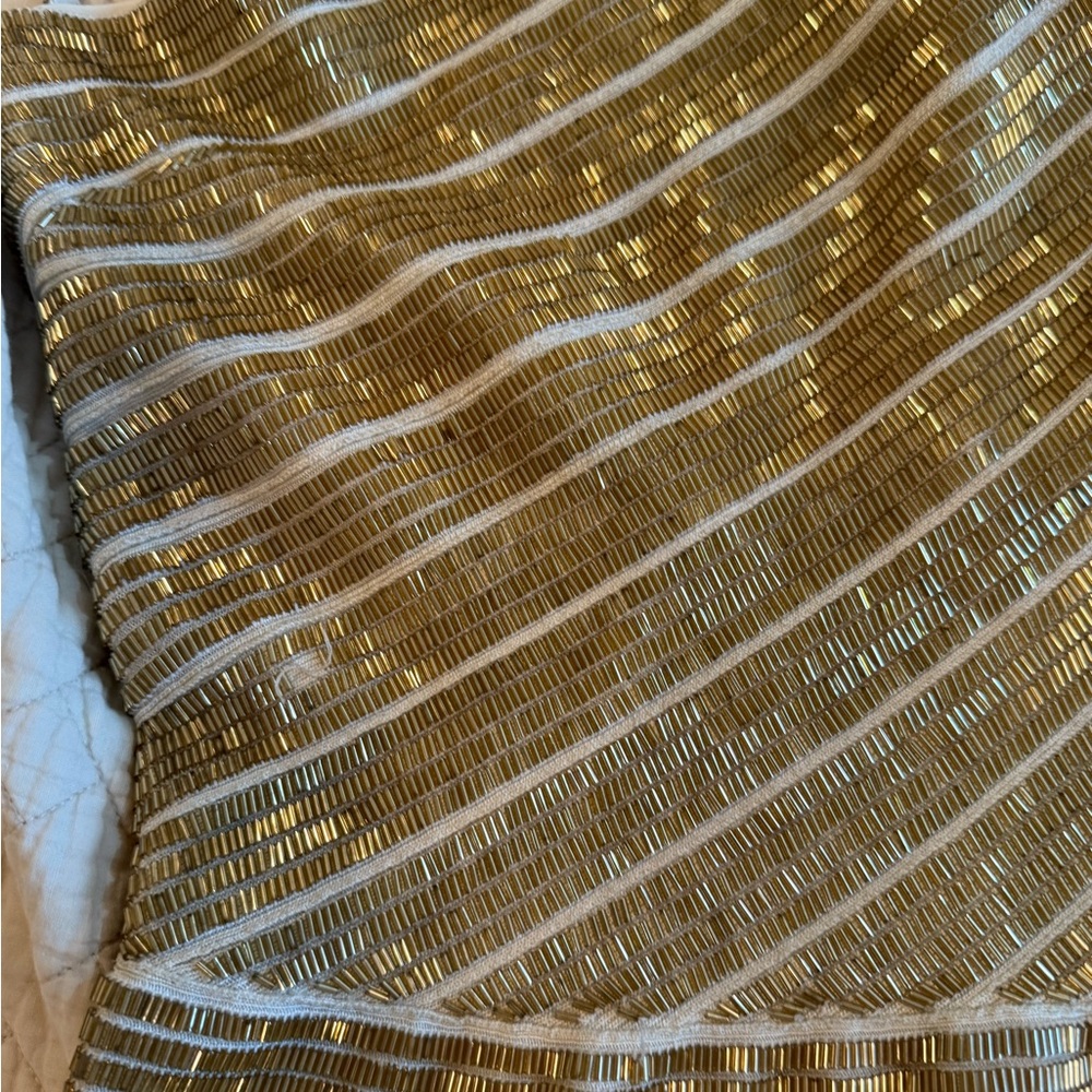 Herve Leger Gold One Shoulder Dress - Picture 11 of 13